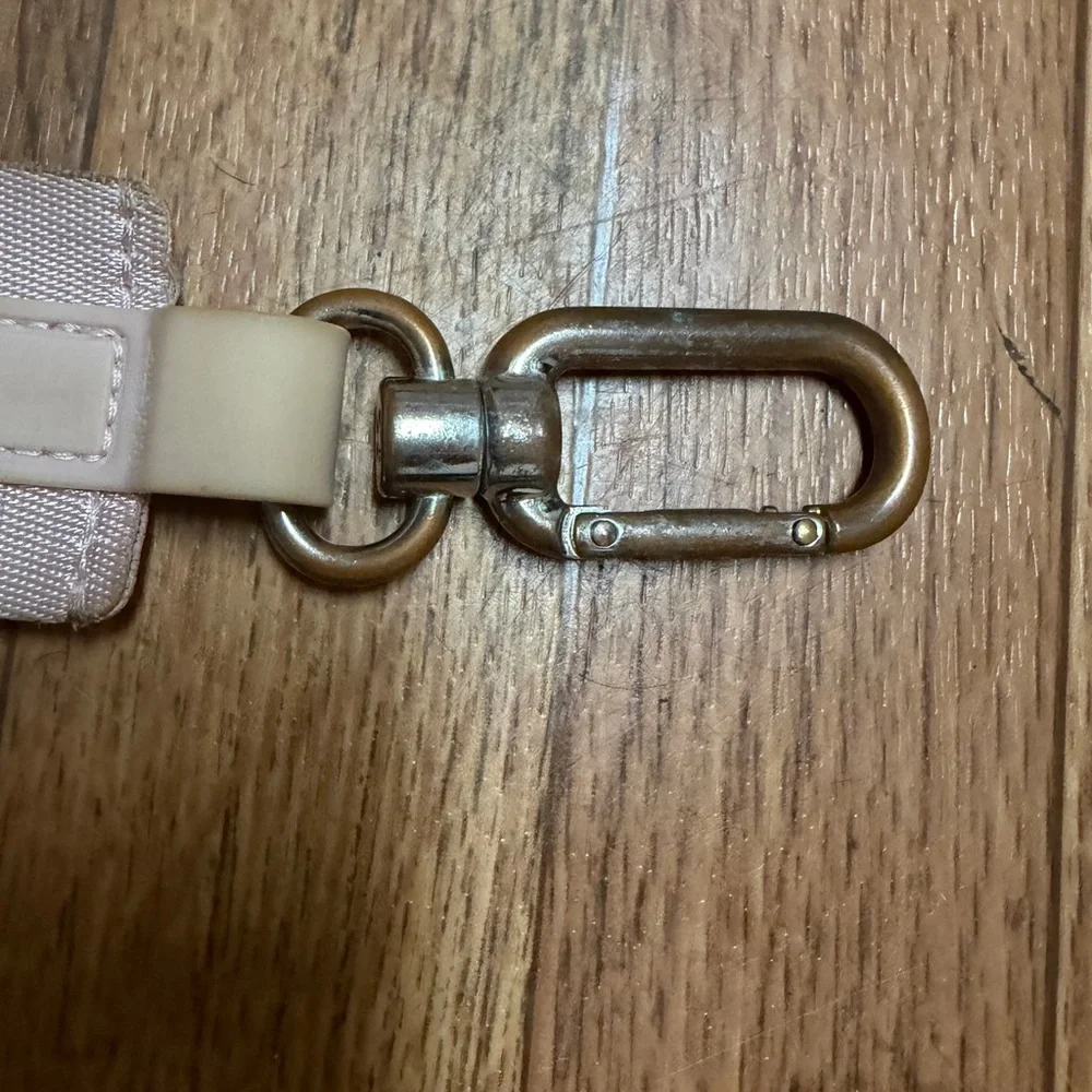 lululemon athletica Pink Key Strap with Silver Clip